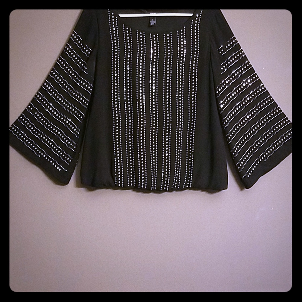 Embelished Sheer Blouse by Alfani